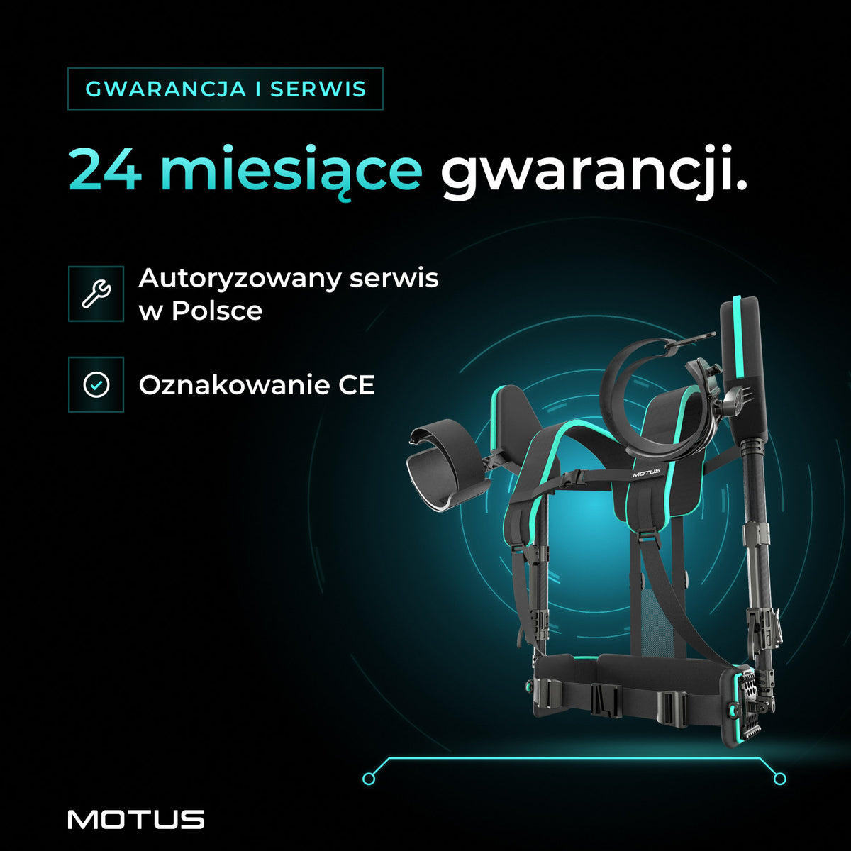 Atlas UP - passive: 24 miesiące gwarancji, autoryzowany serwis w Polsce, oznakowanie CE.