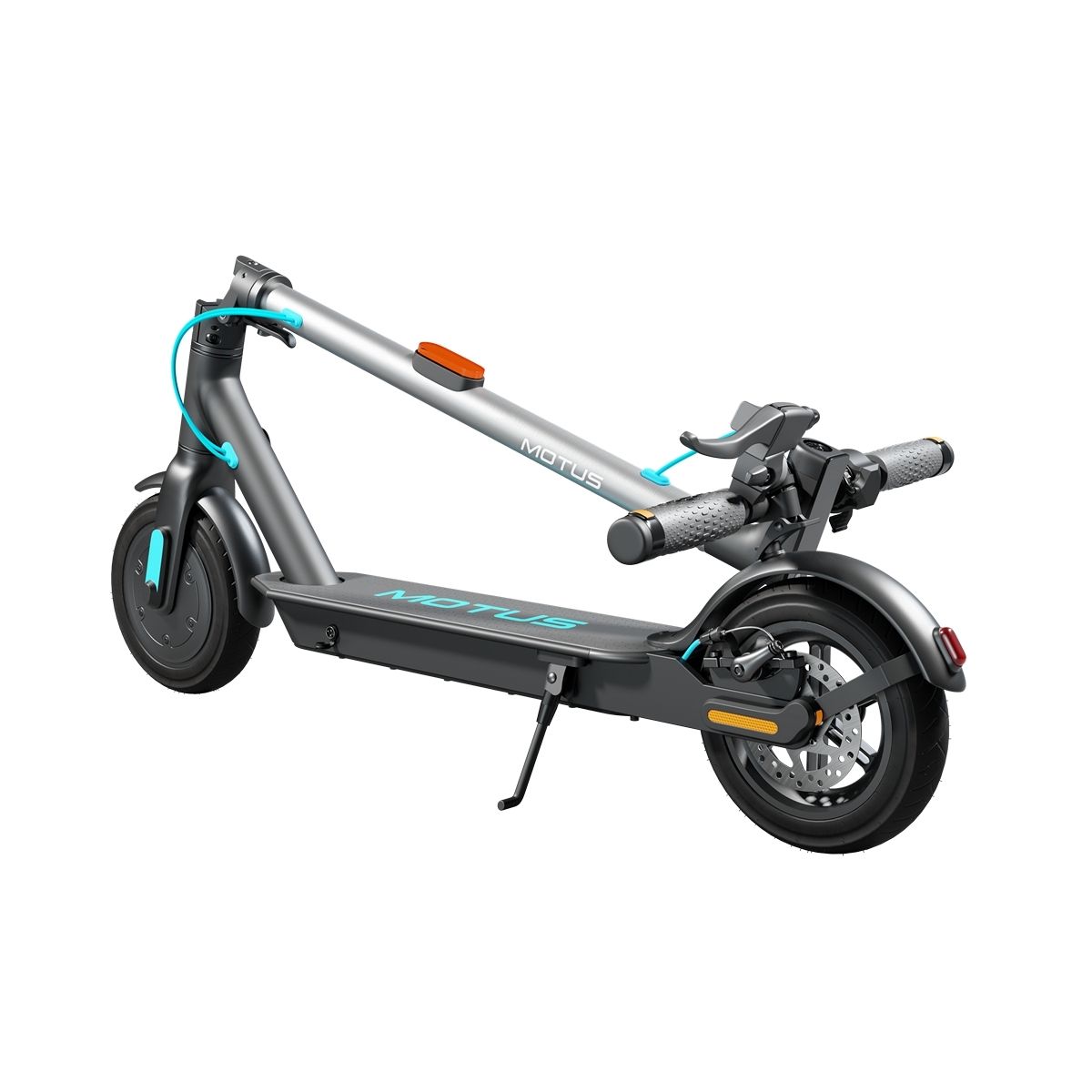 MOTUS Scooty 10 Lite - po złożeniu, widok pod kątem