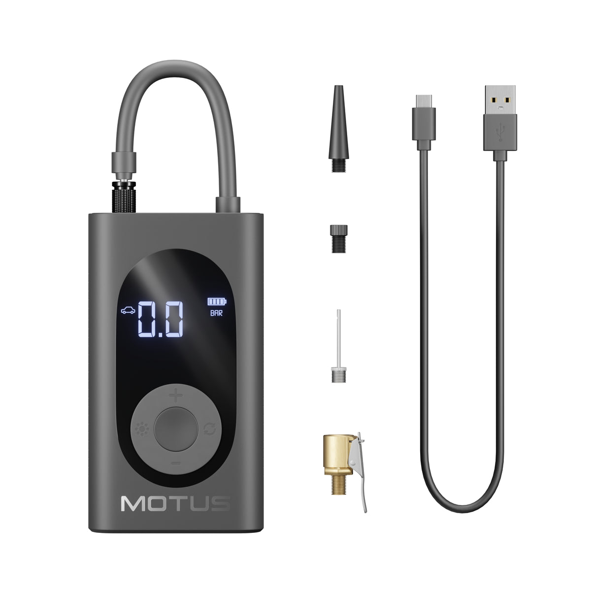 Pompka elektryczna MOTUS - z końcówkami i kablem USB