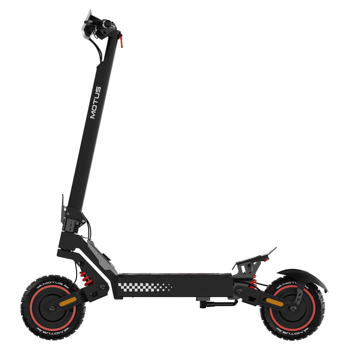MOTUS Daytona 10 Max, widok z boku, lewa strona, białe tło