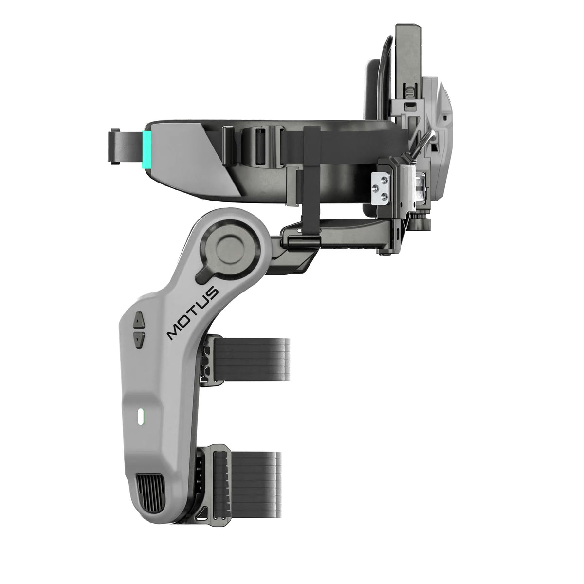 Egzoszkielet MOTUS Trek Ultra w obrocie o 360 stopni.